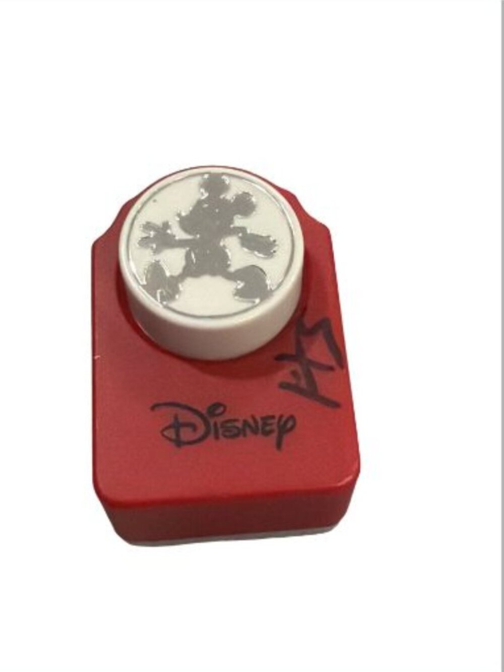 Disney Mickey Mouse All Night Media Stamp Red & White Crafting Tool Made In Chin